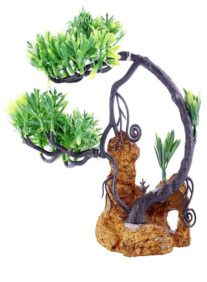 SRI Fish Aquarium Decorative Artificial Plastic Plant with Real Effect for Fish Tank, Medium - Image 1